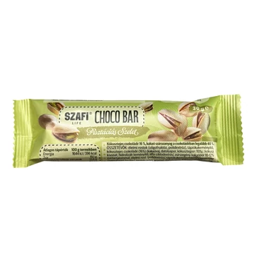 Szafi Life Choco bar Pisztáciás szelet 30g (gluténmentes)