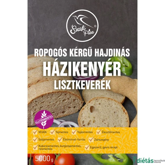Safi Free Pohánková múka s chrumkavou kôrkou 5000 g (bez lepku, bez mlieka, bez vajec, bez semienkovej múky, bez kvasníc, bez tuku, vegánska)