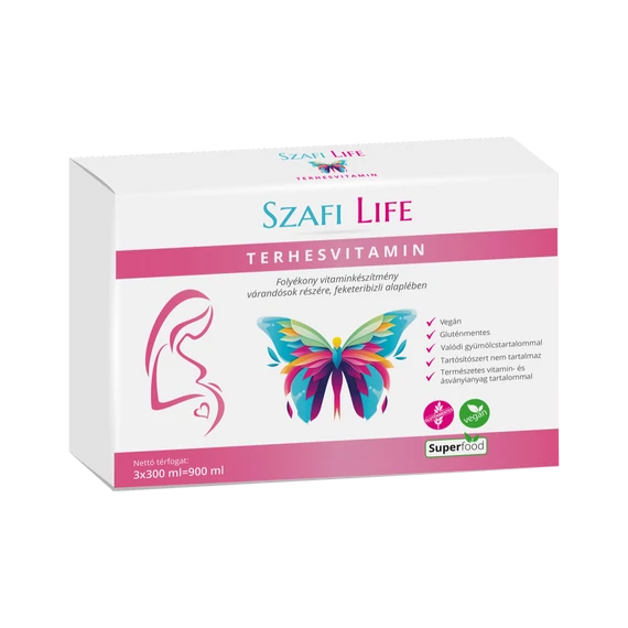 Safi Life Terhesvitamin 3x300ml (bez lepku)