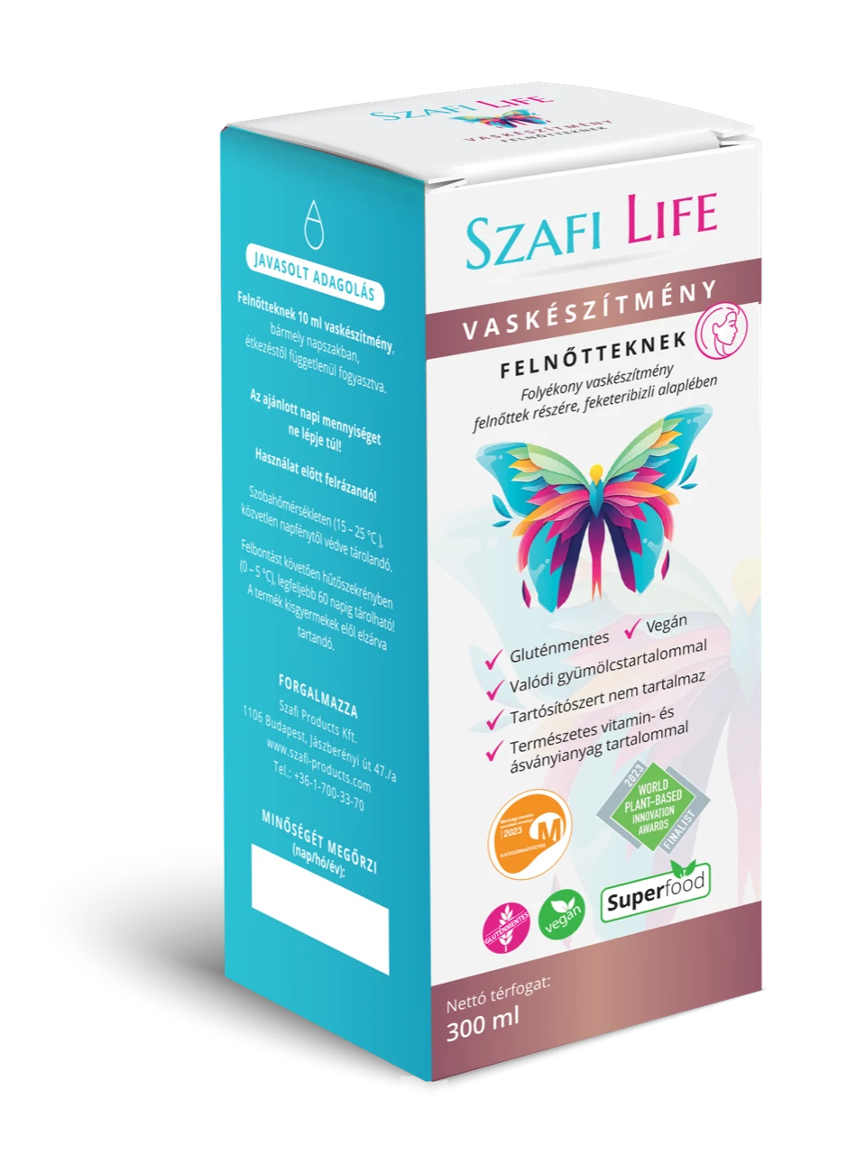 Safi Life Doplnok stravy so železom pre dospelých 300 ml (bezlepkový)