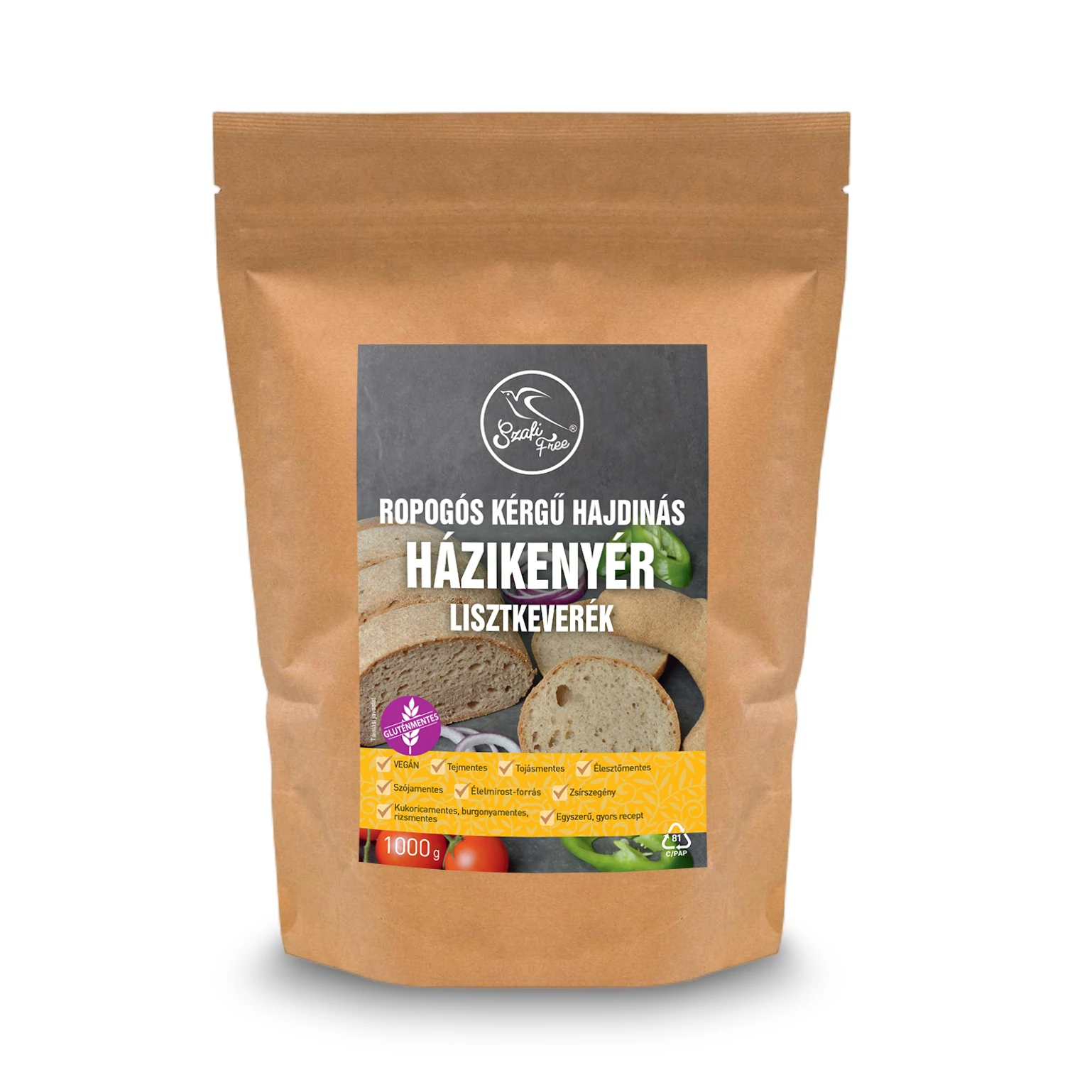 Safi Free zmes pohánkovej múky s chrumkavou kôrkou (bez lepku) 1000g