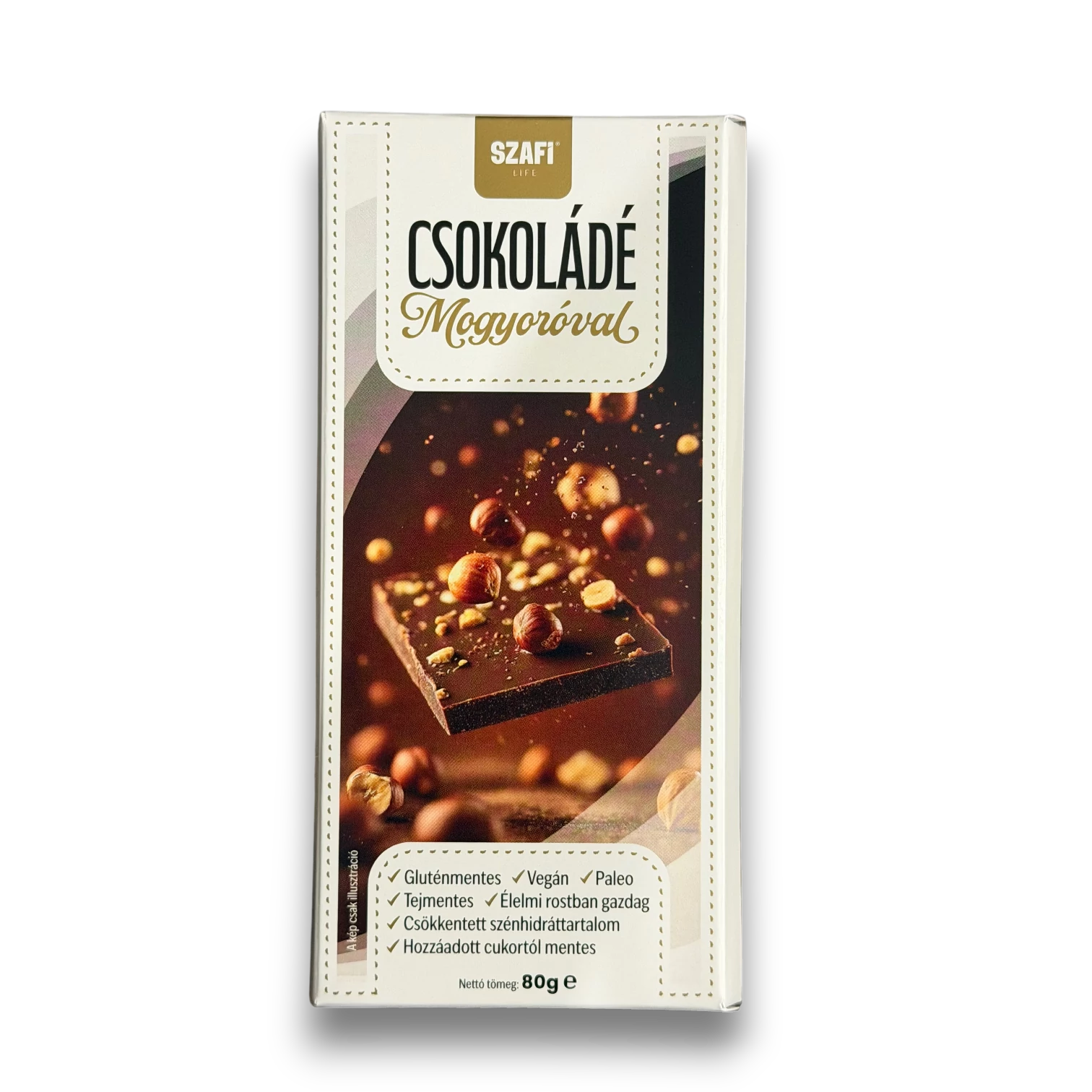 Safi Life Čokoláda s lieskovými orieškami 80g (bez lepku)