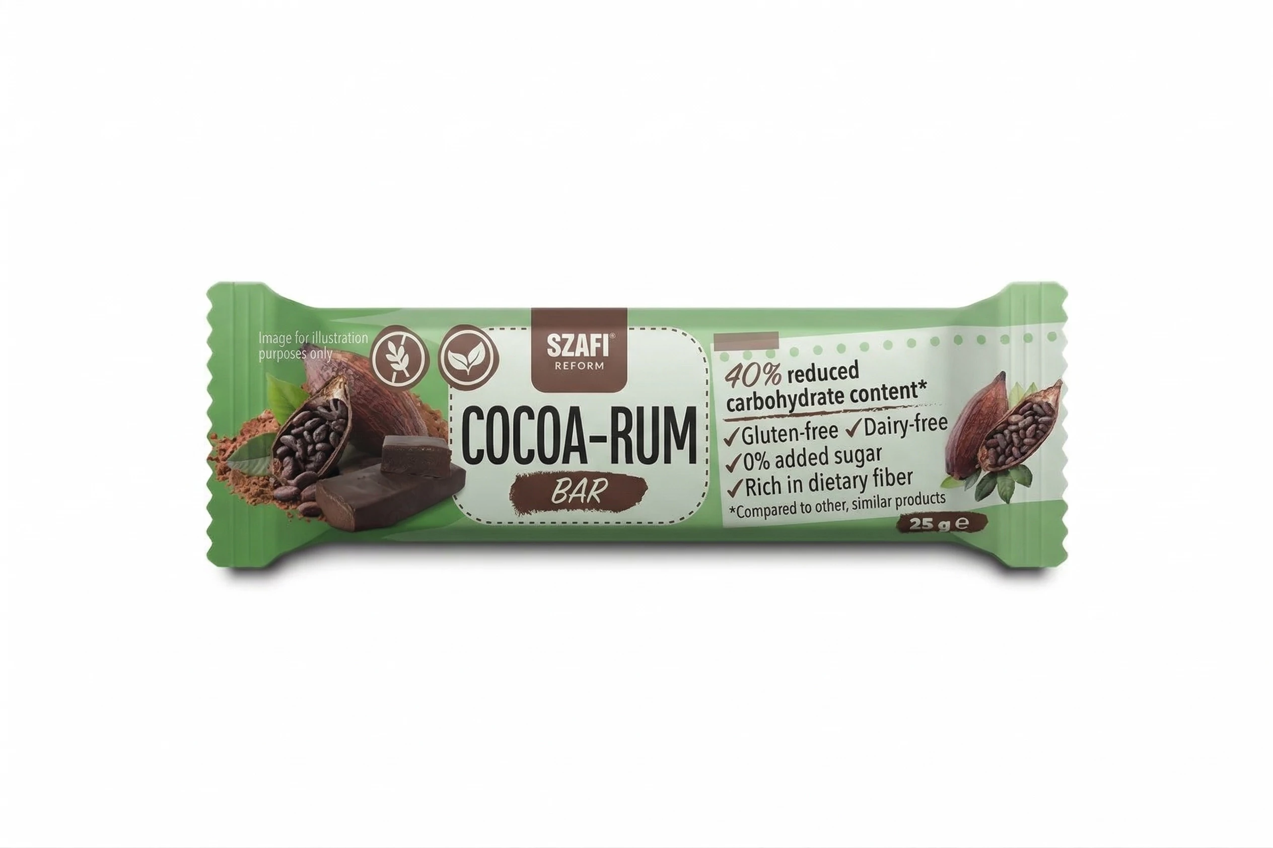 Safi Reform Cocoa and Rum Bar 25g (bez lepku)